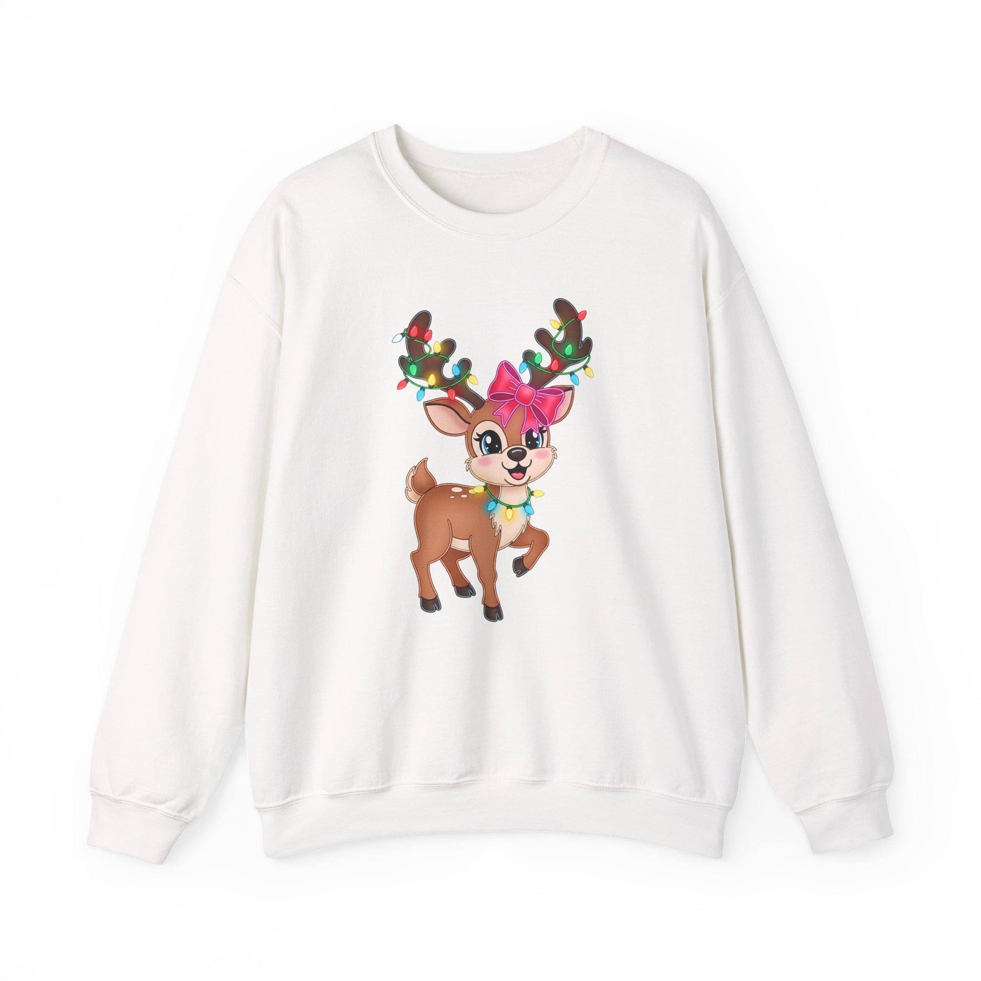 Cute Reindeer Christmas Crewneck Sweatshirt - Samberule