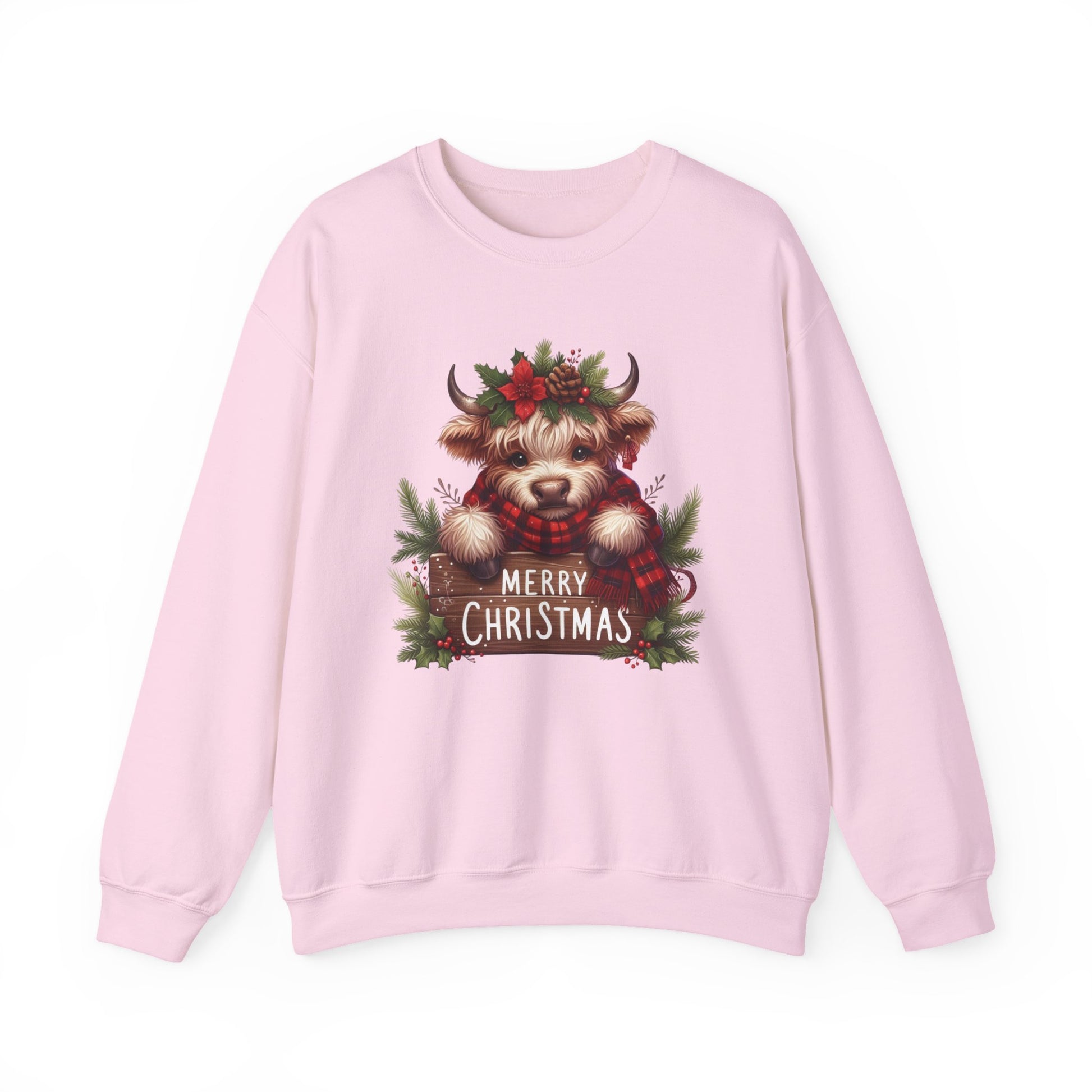 Merry Christmas Cow Christmas Sweatshirt Crewneck - Samberule