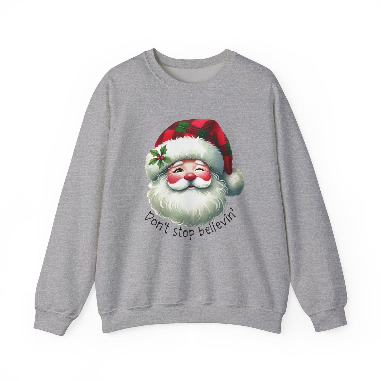 Stop Believin' Christmas Crewneck Sweatshirt - Samberule