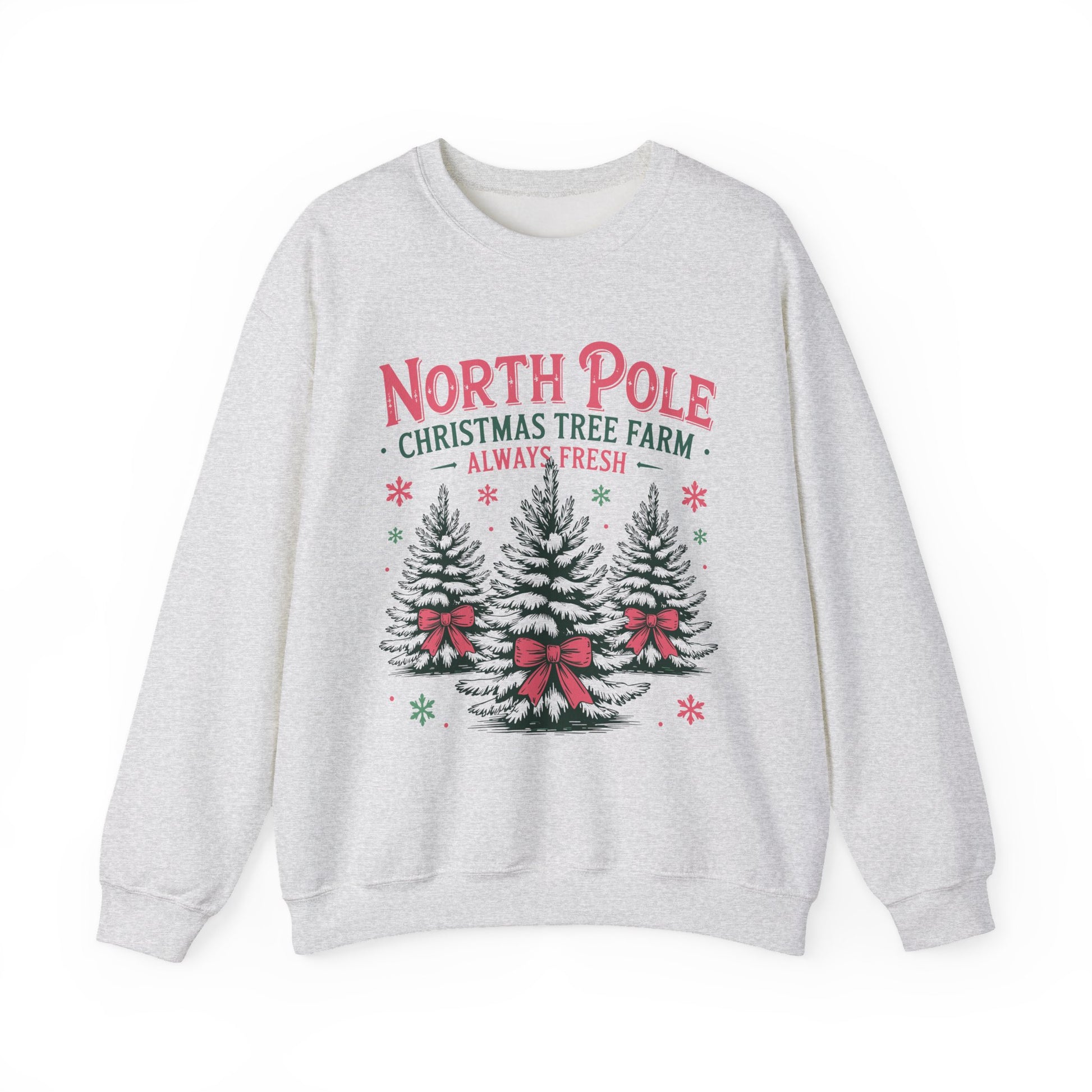 North Pole Christmas Tree Farm Christmas Crewneck Sweatshirt - Samberule