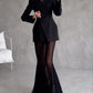 Fashion Jacket & Perspective Skirt Two-Piece Set