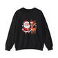 Santa and Reindeer Christmas Crewneck Sweatshirt