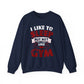I Like To Sleep But Not Like Gym Crewneck Sweatshirt