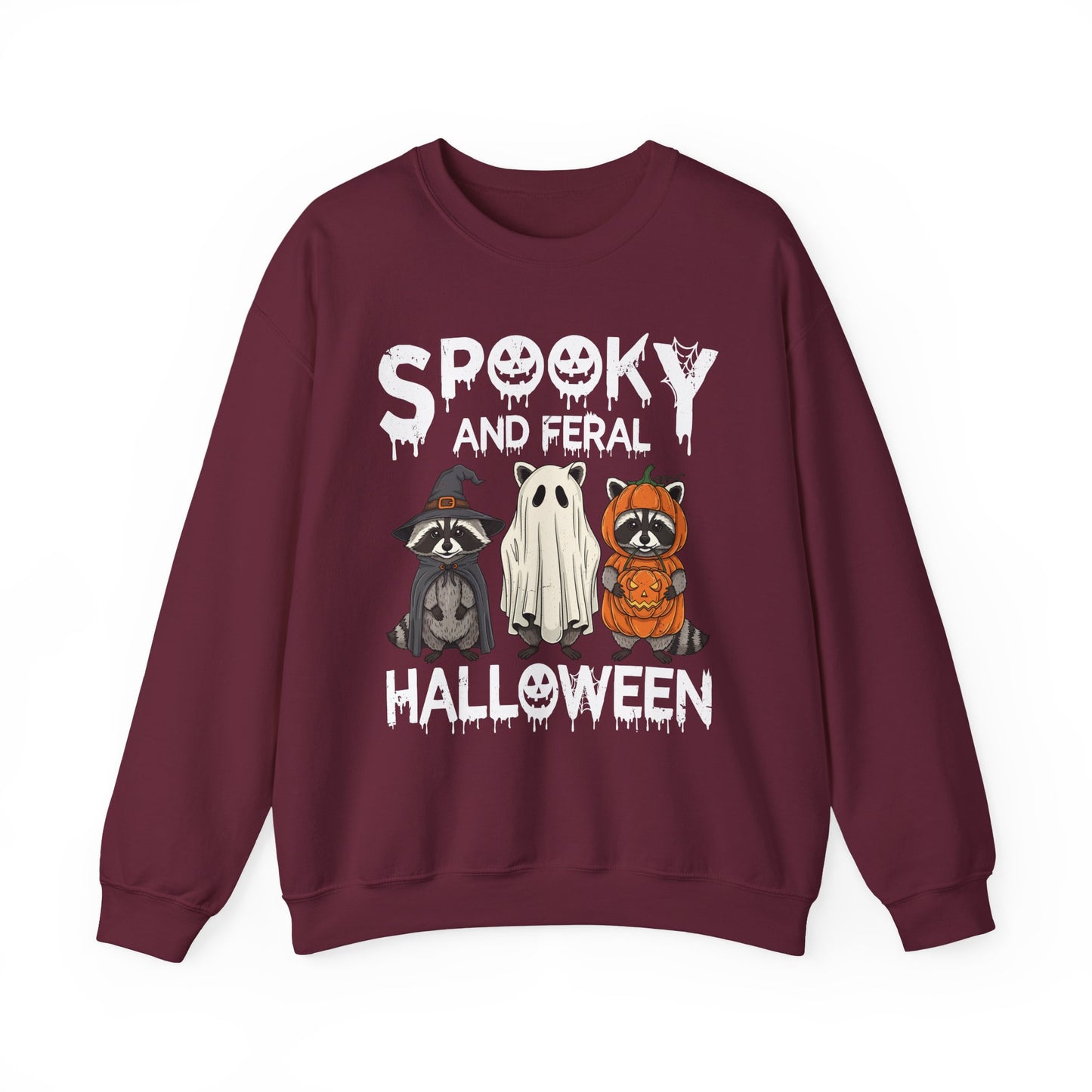 Spooky and Feral Halloween Crewneck Sweatshirt - Samberule
