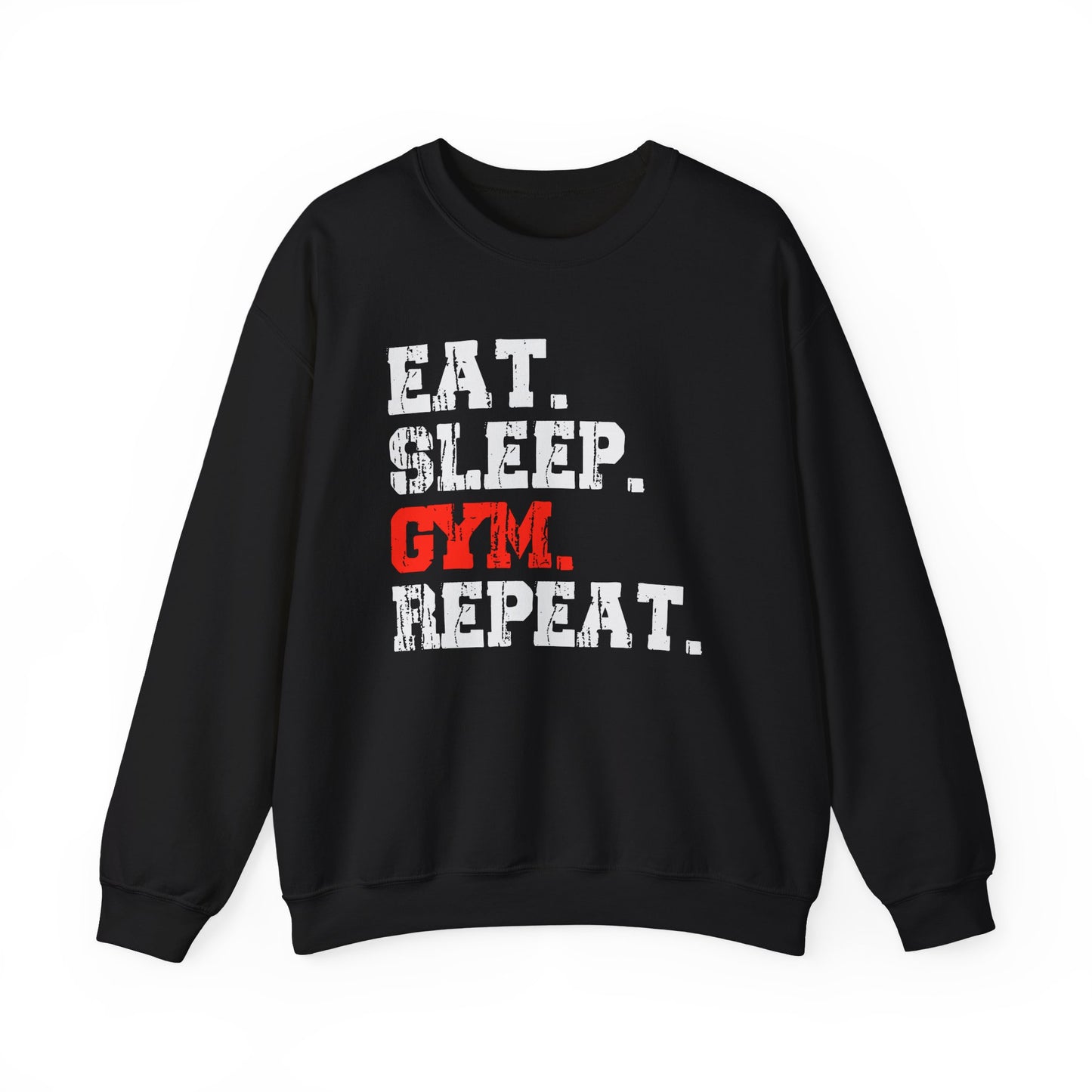 Eat Sleep Gym Repeat Gym Crewneck Sweatshirt
