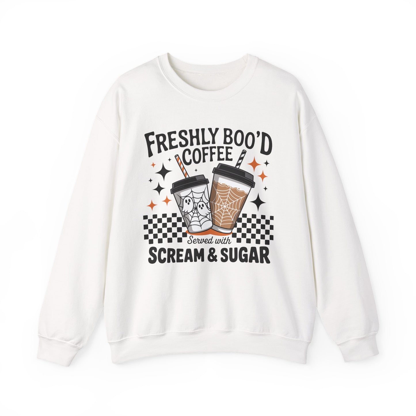 Freshly Boo'd Coffee Halloween Crewneck Sweatshirt - Samberule