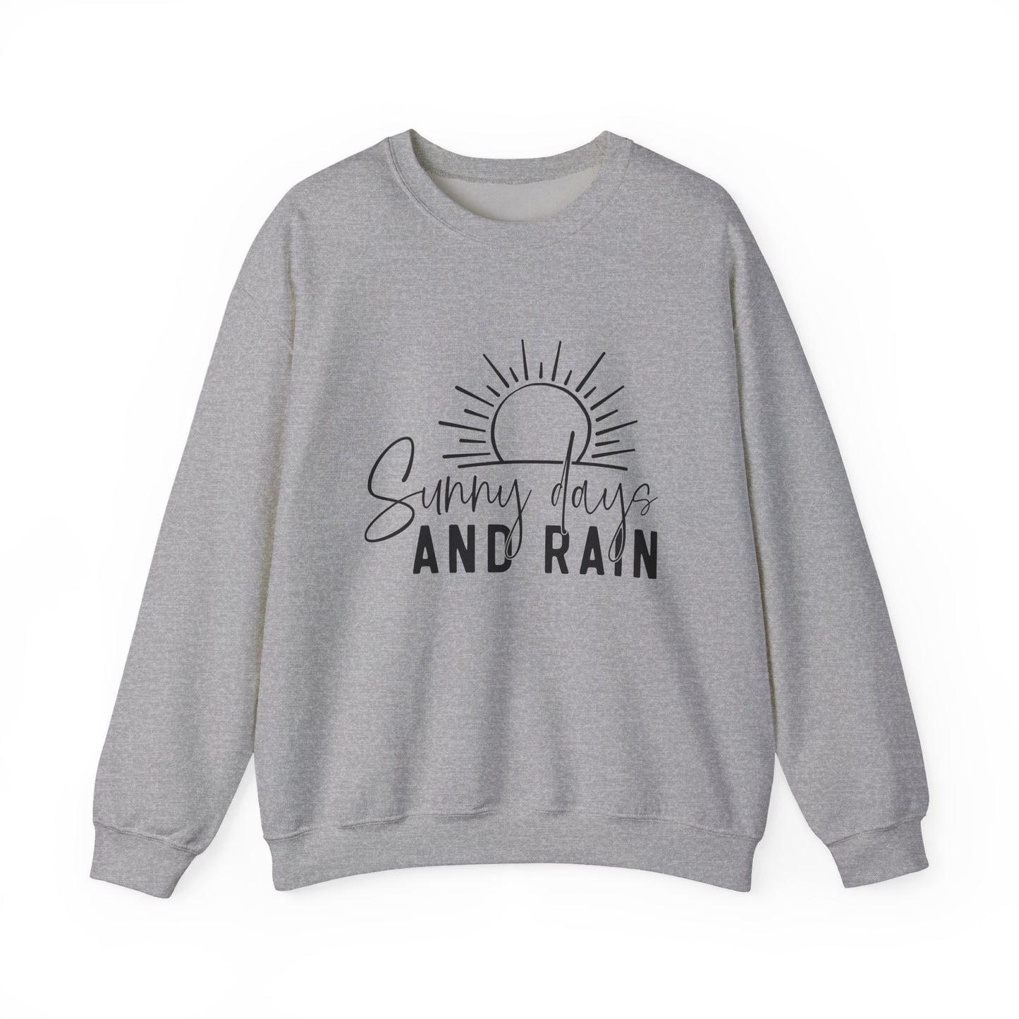 Sunny Days and Rain Mental Health Crewneck Sweatshirt