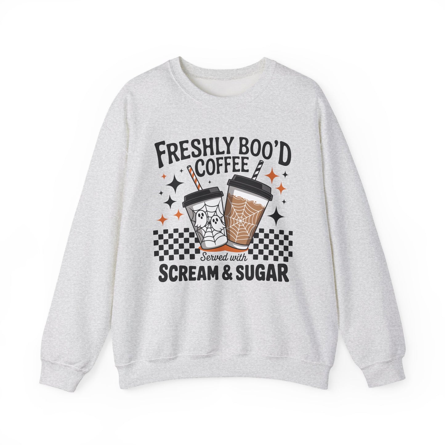 Freshly Boo'd Coffee Halloween Crewneck Sweatshirt - Samberule