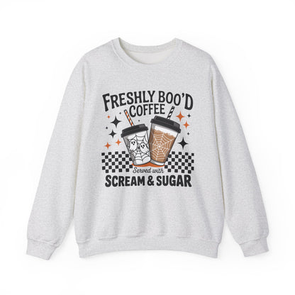 Freshly Boo'd Coffee Halloween Crewneck Sweatshirt - Samberule
