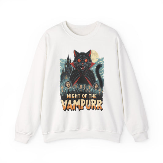 Night of the Vampurr Halloween Crewneck Sweatshirt - Samberule
