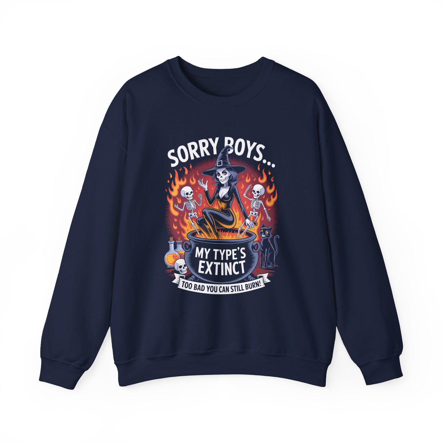 Sorry Boys Halloween Crewneck Sweatshirt - Samberule