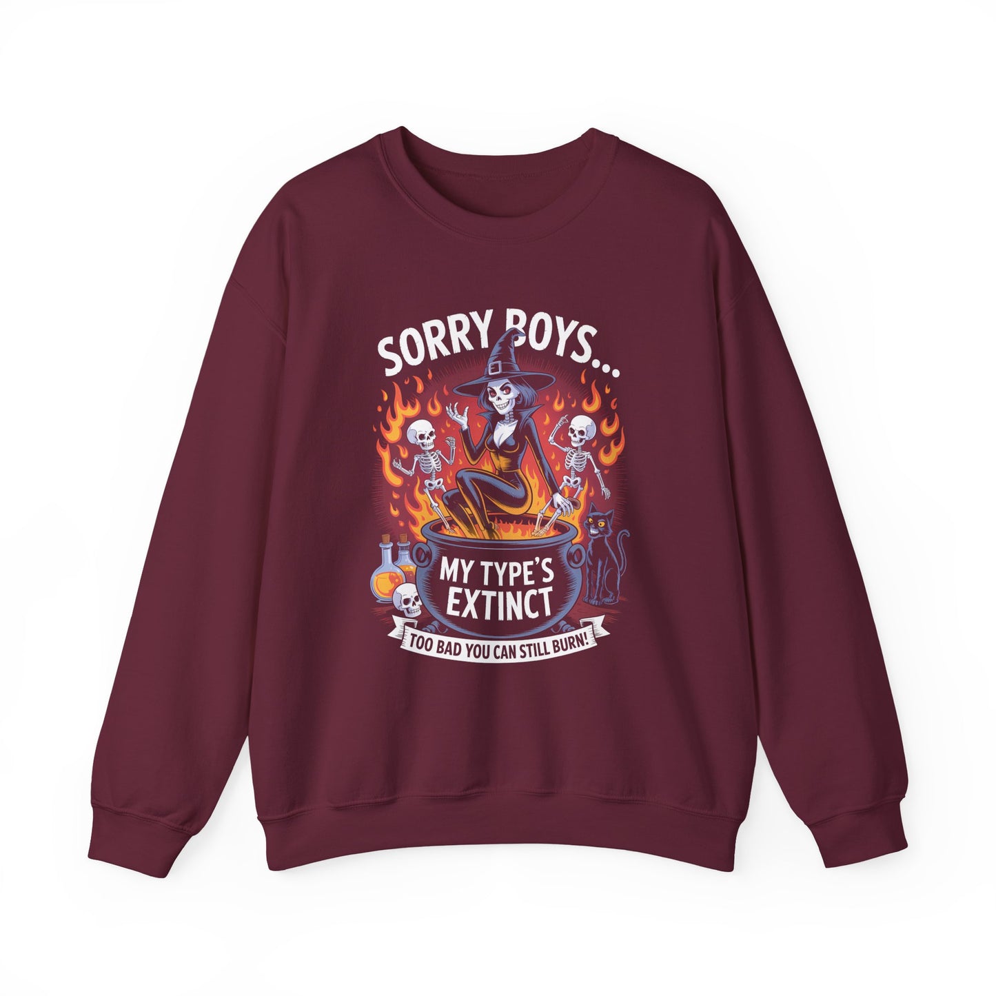 Sorry Boys Halloween Crewneck Sweatshirt - Samberule