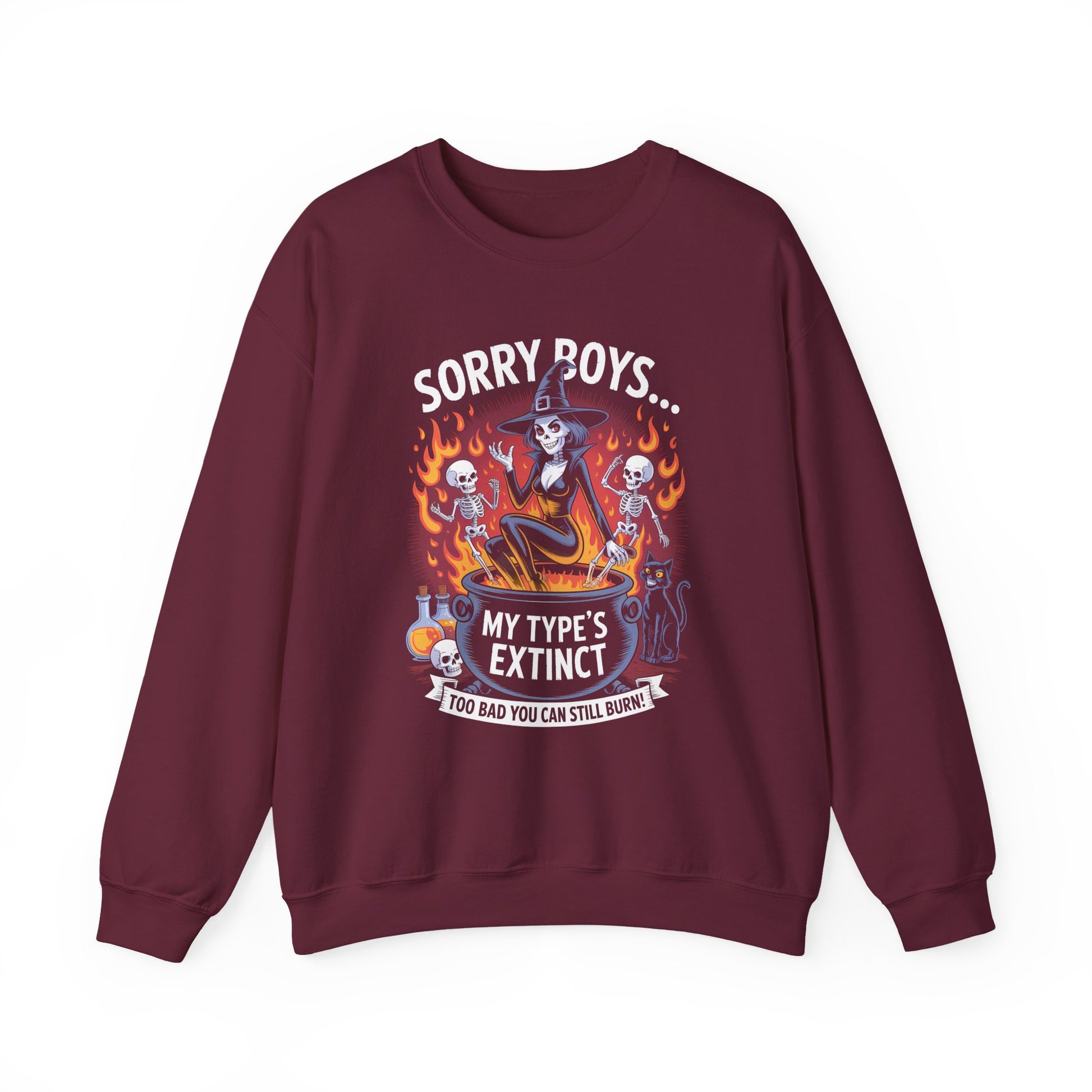 Sorry Boys Halloween Crewneck Sweatshirt - Samberule