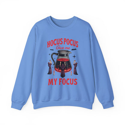 Hocus Pocus Give Me My Focus Halloween Crewneck Sweatshirt - Samberule