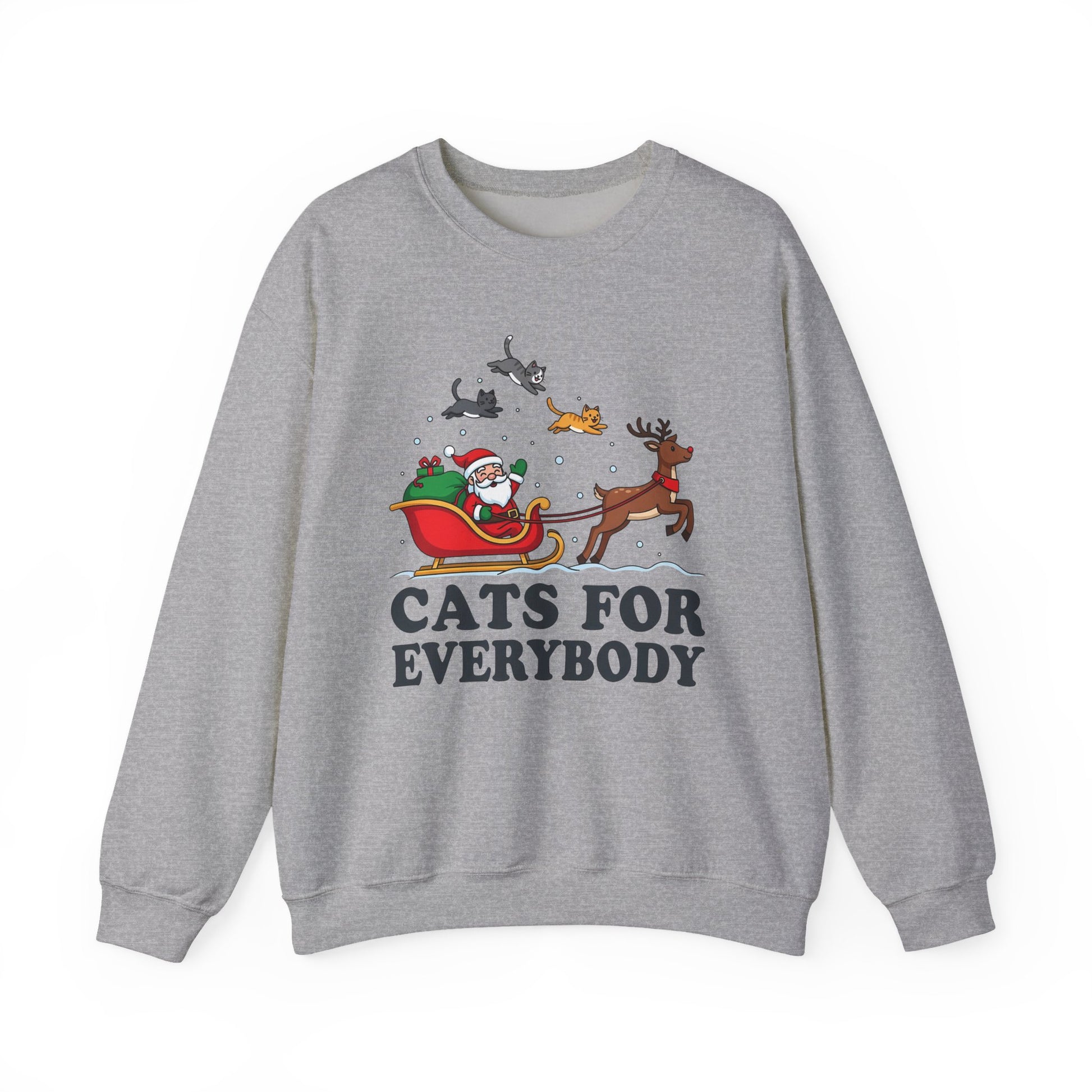 Cats For Everybody Christmas Crewneck Sweatshirt - Samberule