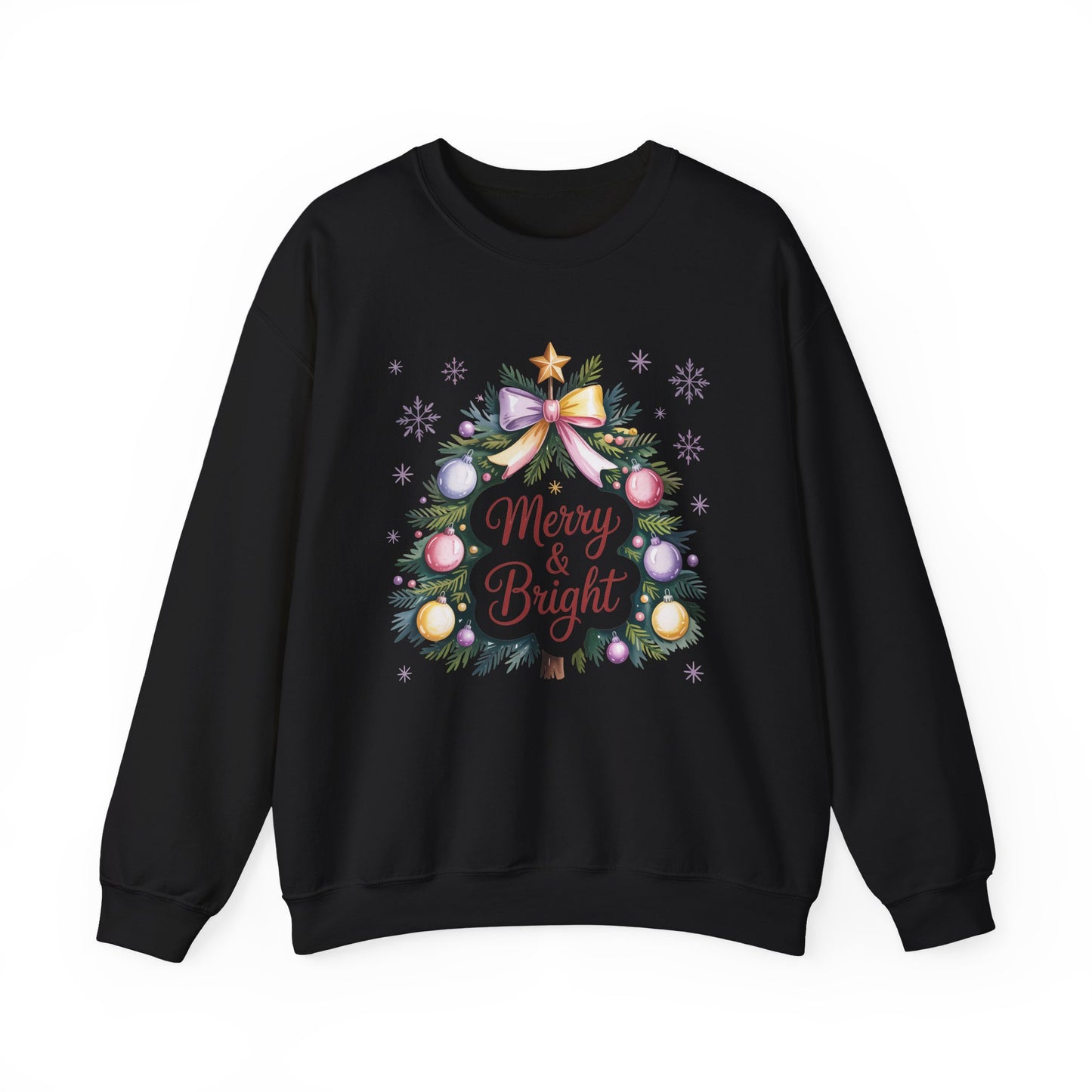 Merry & Bright Christmas Crewneck Sweatshirt
