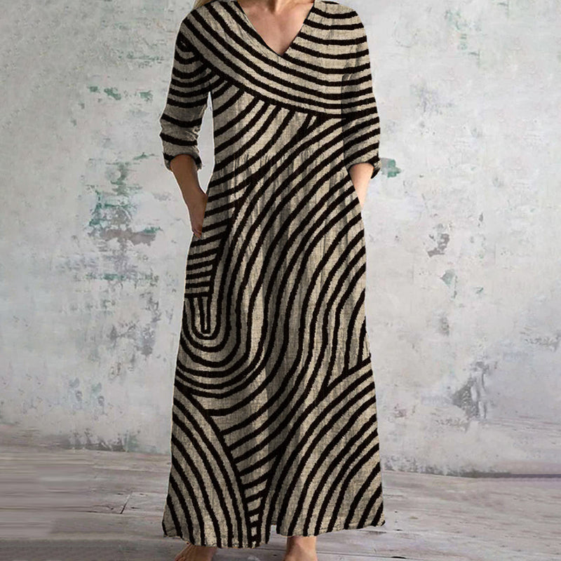 Gianna - Vintage Stripe Dress - Samberule