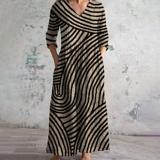 Gianna - Vintage Stripe Dress - Samberule