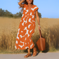 Riley - V-Neck Midi Dress - Samberule