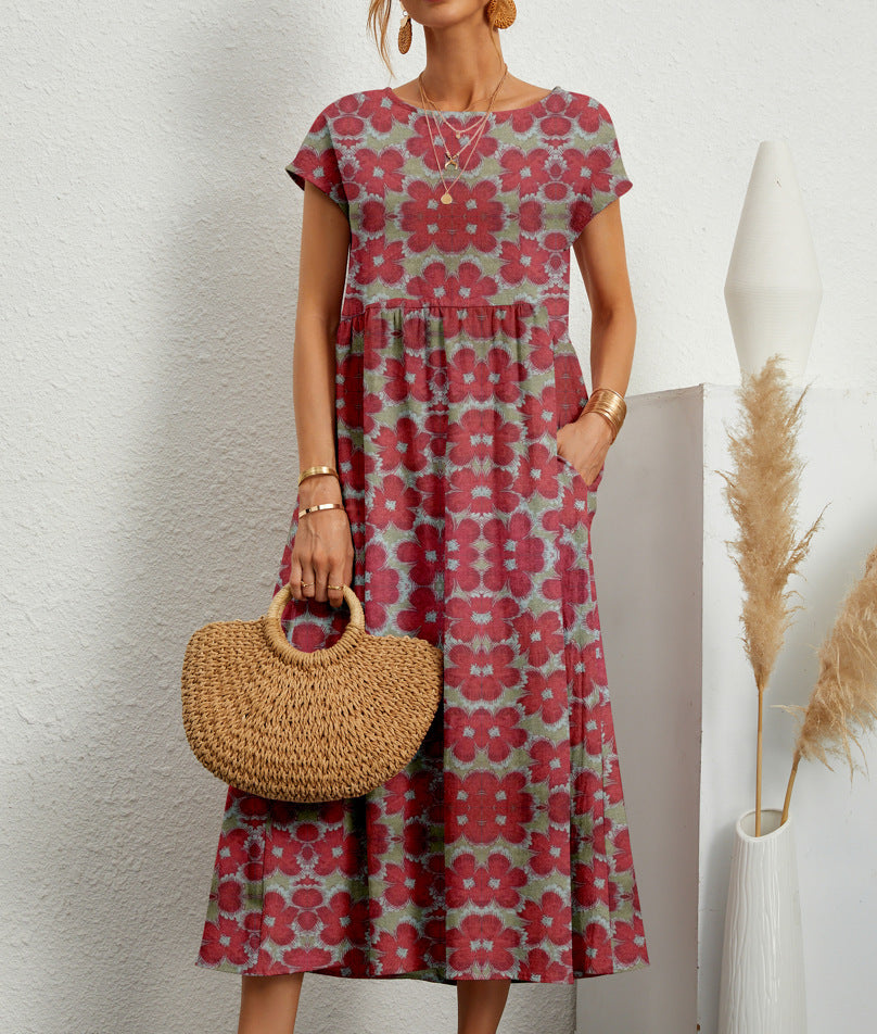 Samantha - Boho Midi Dress - Samberule