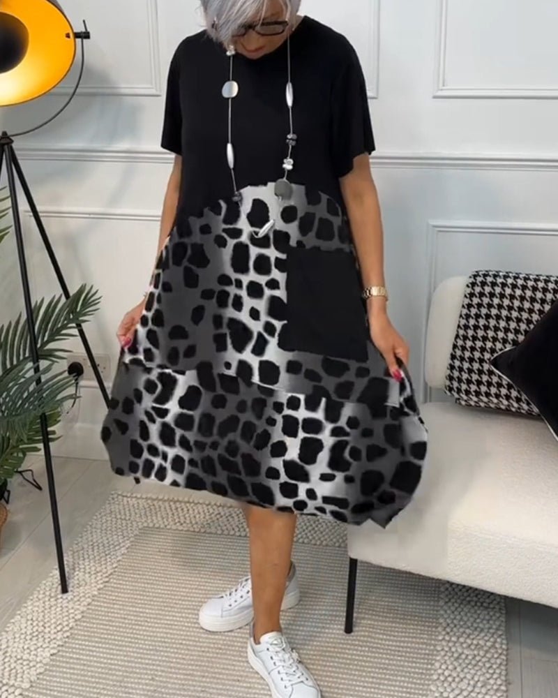 Ellie - Colorblock Midi Dress - Samberule