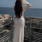 Cover Up Long Sleeve Open Back Long Dress