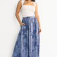 Alejandra Midi Skirt | Blue Floral