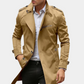 Jason | Slim Fit Double Breasted Trench Coat Men - Samberule