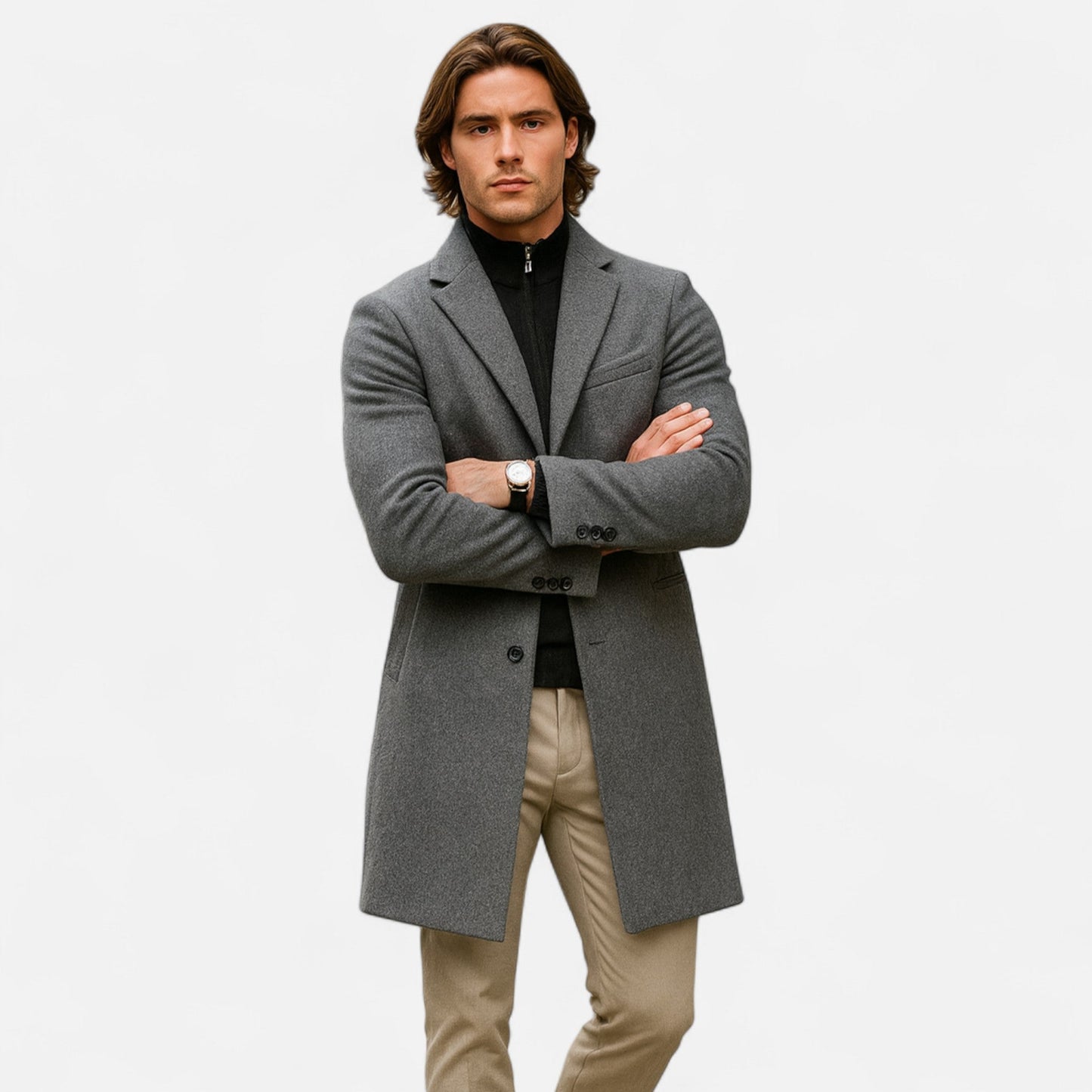 Men's Timeless Wool Overcoat