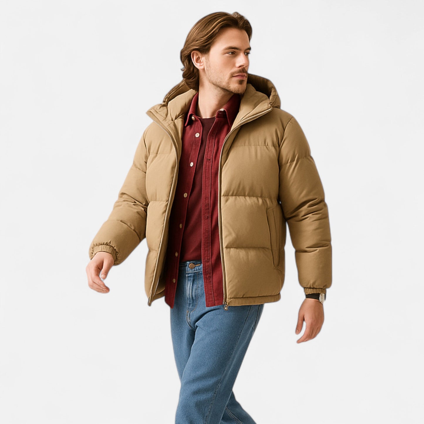 Unisex Hooded Cotton Puffer Jacket - Samberule
