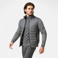 Men's Fleece Patchwork Jacket with Stand Collar