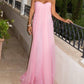 Elegant Strapless A-Line Pleated Maxi Dress
