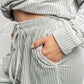 Klara Ribbed Velvet Pajama Set | Sage