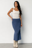 Blair Rib Knit Skirt | Blue