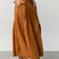 Tona Faux Suede Skirt | Camel