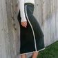 Ava Knit Midi Skirt | Dark Green