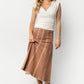 Astrid Midi Skirt | Rust Print
