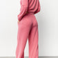 Eloise Ribbed Pajama Set | Pink