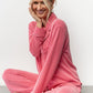 Eloise Ribbed Pajama Set | Pink
