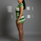 ELLAY Knit Abstract Print Romper