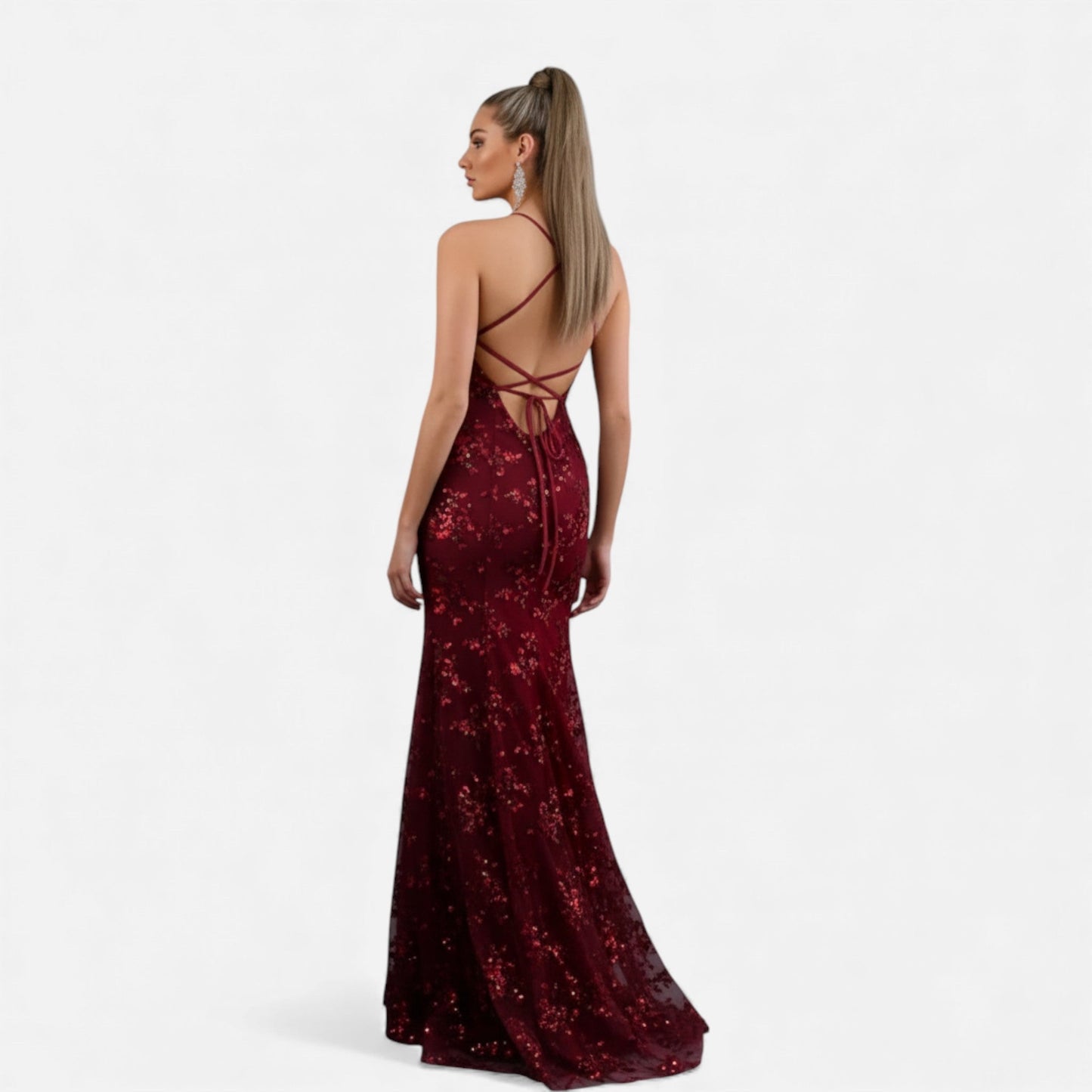 Women’s Elegant Sequin Maxi Dress - Samberule