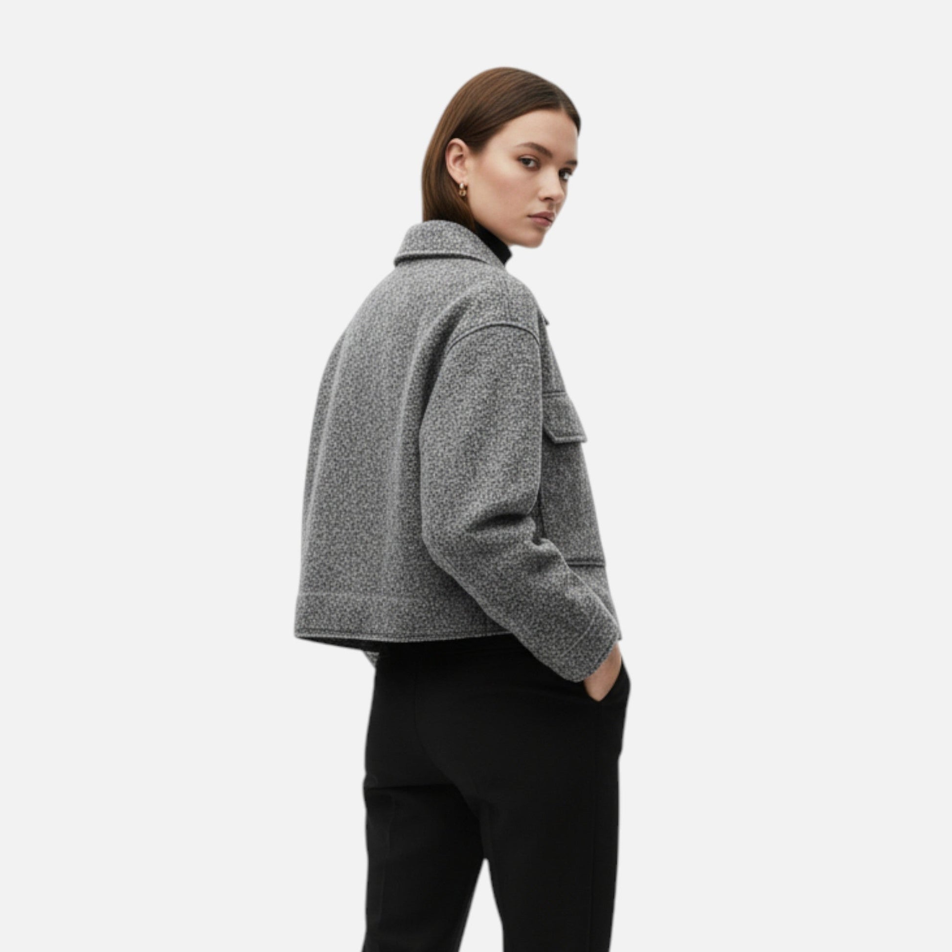 Women’s Rolled Tweed Jacket - Samberule