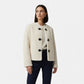 Women’s Faux Fur Jacket with Toggle Buttons - Samberule