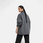 Women's Short Coat with Chic High Collar - Samberule
