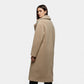 Women’s Long Winter Coat with Turn-Down Collar - Samberule