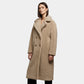 Women’s Long Winter Coat with Turn-Down Collar - Samberule