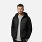 Men's Quilted Hooded Down Jacket – Spliced Design