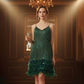 Lena - Glamorous Sequin Cocktail Dress - Samberule