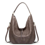 Jean - Vegan Leather Slouchy Hobo Bag - Samberule