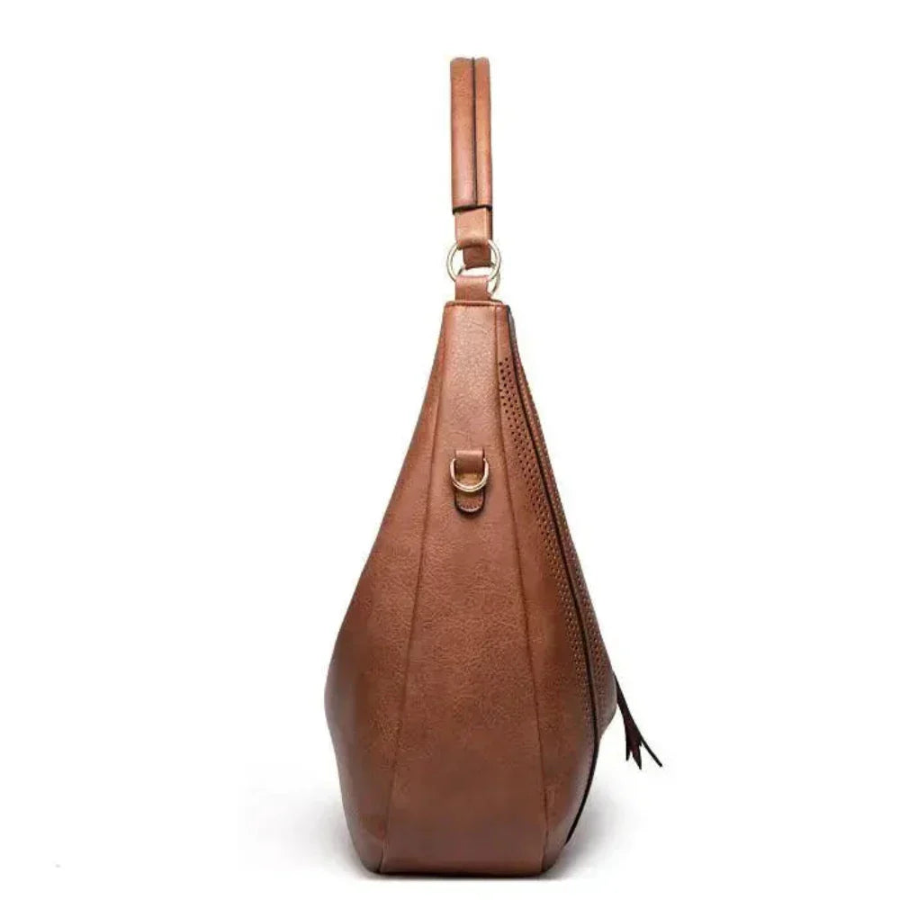 Jean - Vegan Leather Slouchy Hobo Bag - Samberule
